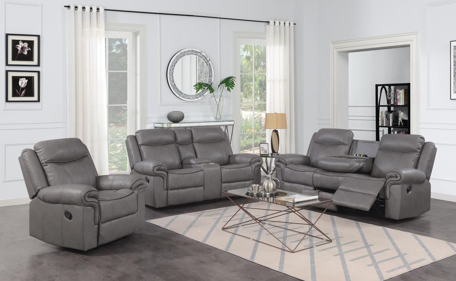 U106 - Living Room Set, Sets: 2 Pc. Reclining Sofa, Loveseat
