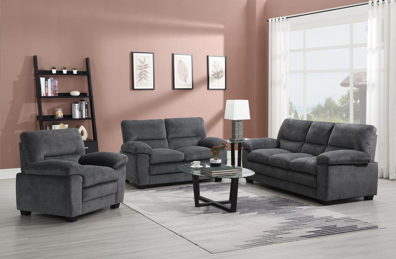 U530 - Living Room Set, Sets: 3 Pc. Sofa, Loveseat, Chair