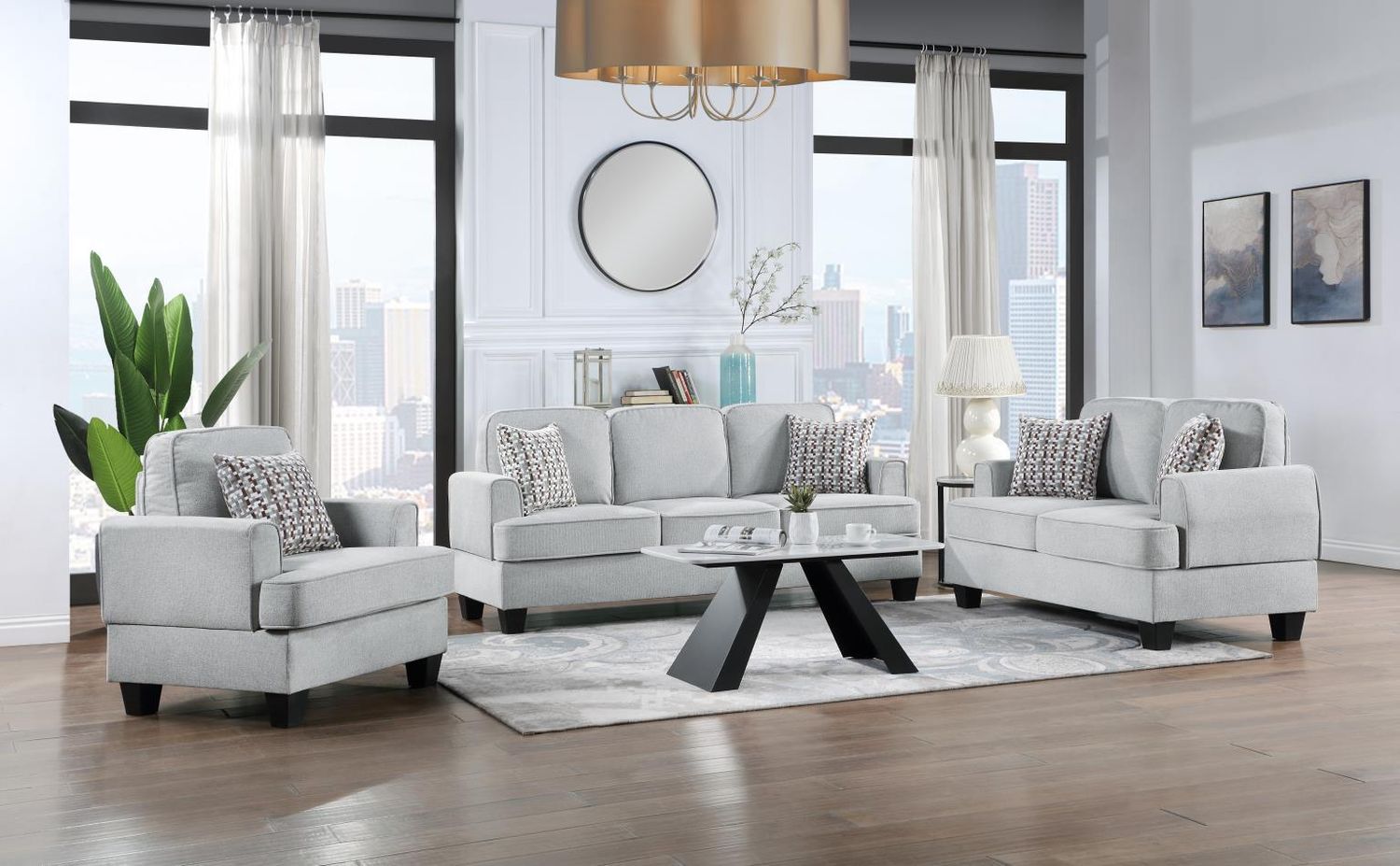 U418 - Living Room Set, Sets: 3 Pc. Sofa, Loveseat, Chair