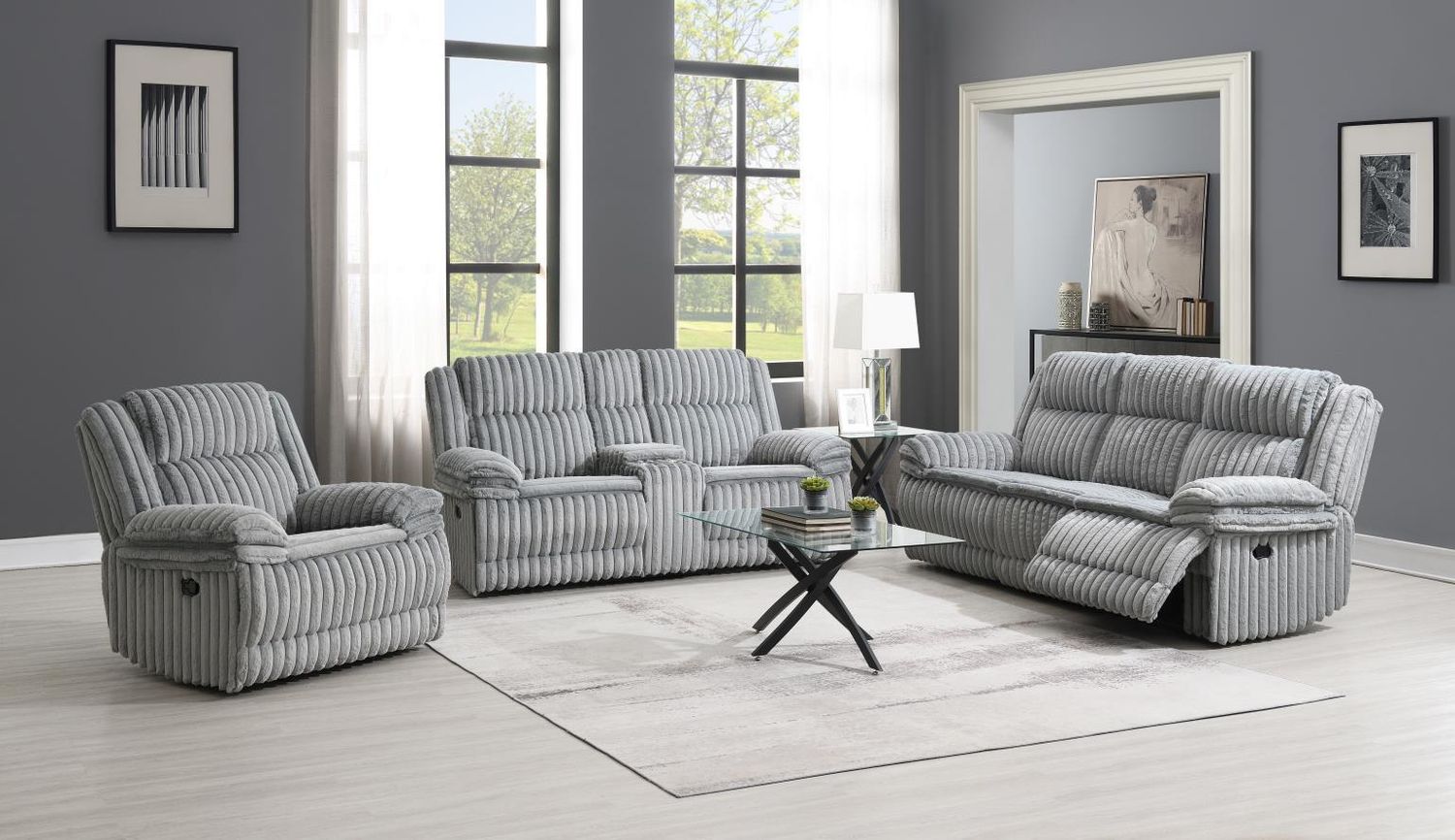 U113 - Living Room Set, Sets: 2 Pc. Reclining Sofa, Loveseat