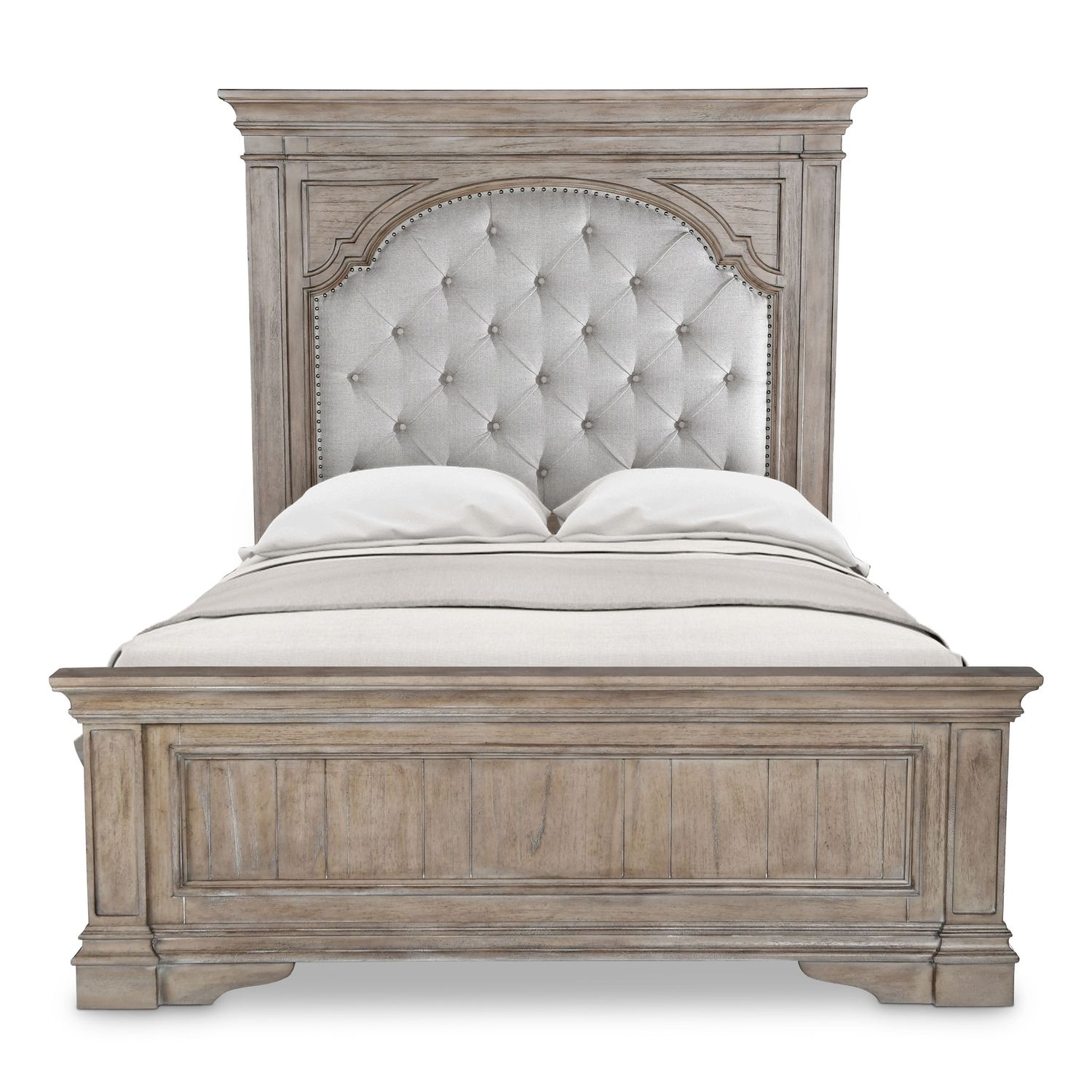Highland Park - Bed, Color: Light Brown, Size: Queen