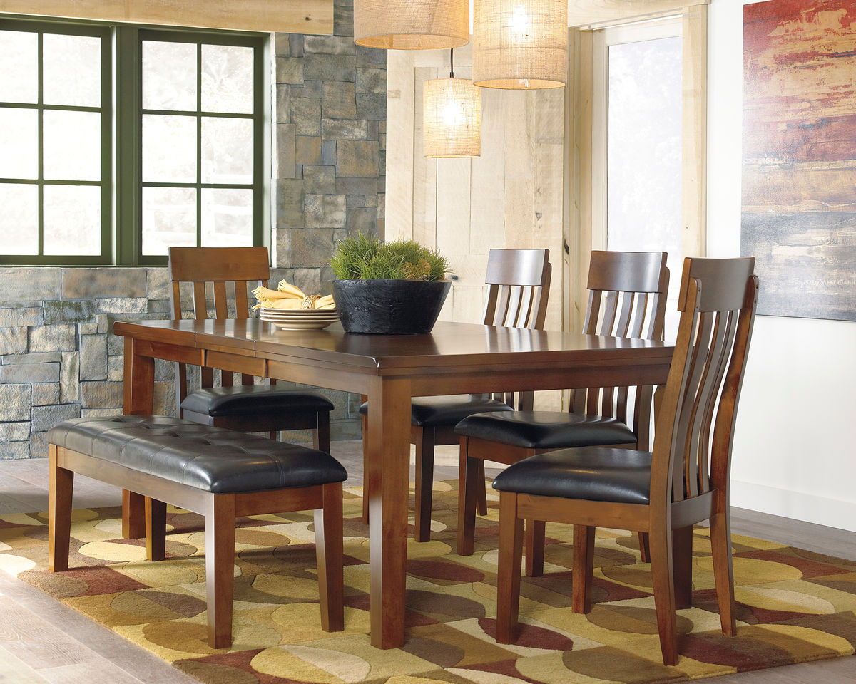 Ralene - Dining Room Set, Sets: 6 Pc. Table, 4 Chairs, Bench