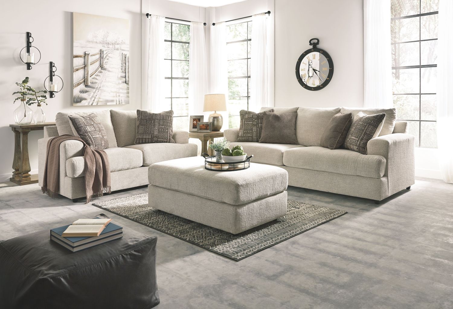 Soletren - Living Room Set, Sets: 3 Pc. Sofa, Loveseat, Accent Ottoman