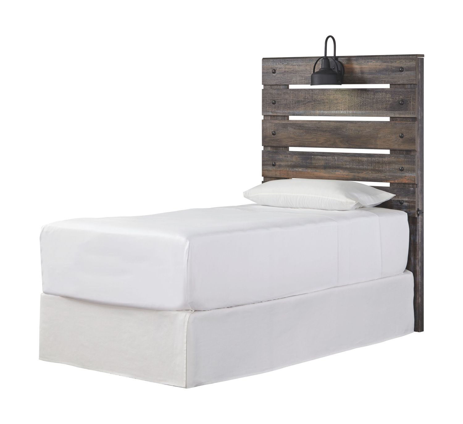 Drystan - Youth Panel Headboard With Bed Frame, Size: Twin