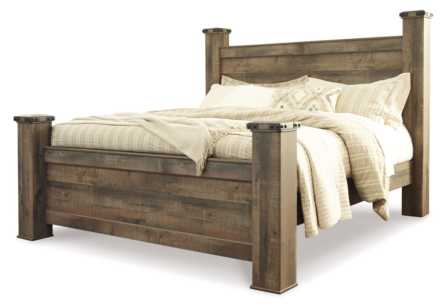 Trinell - Poster Bed, Size: King