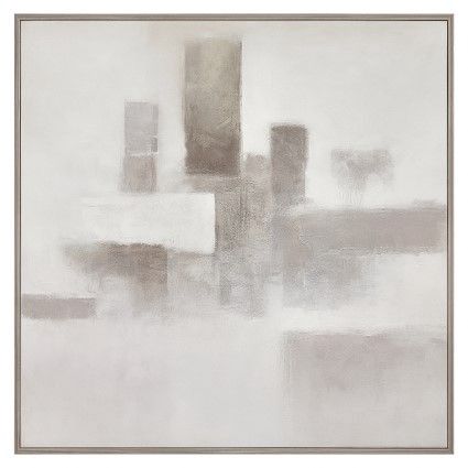 Framed Canvas Urban Stillness - Natural
