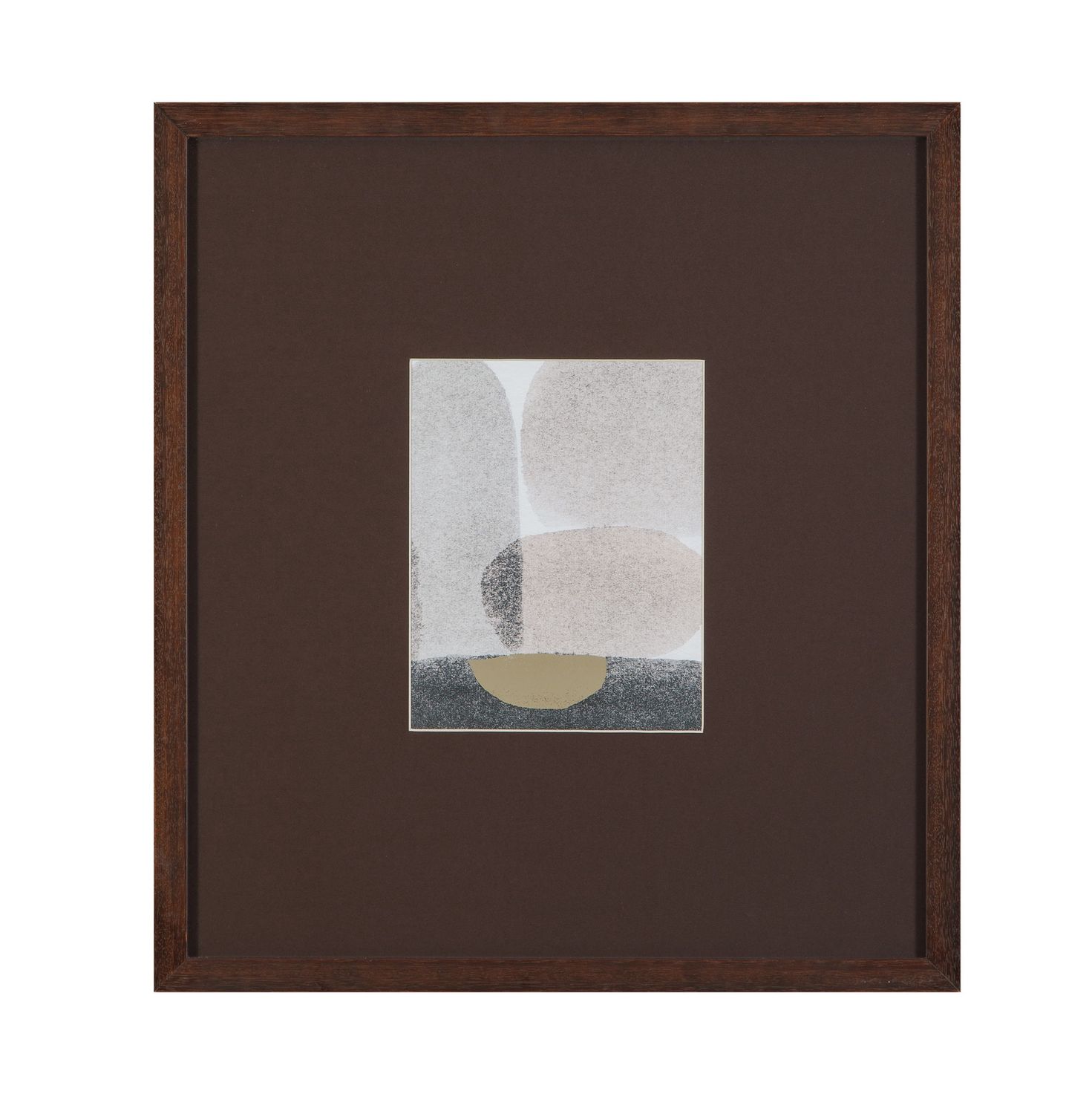 Stone Secrets I Framed Print - Brown