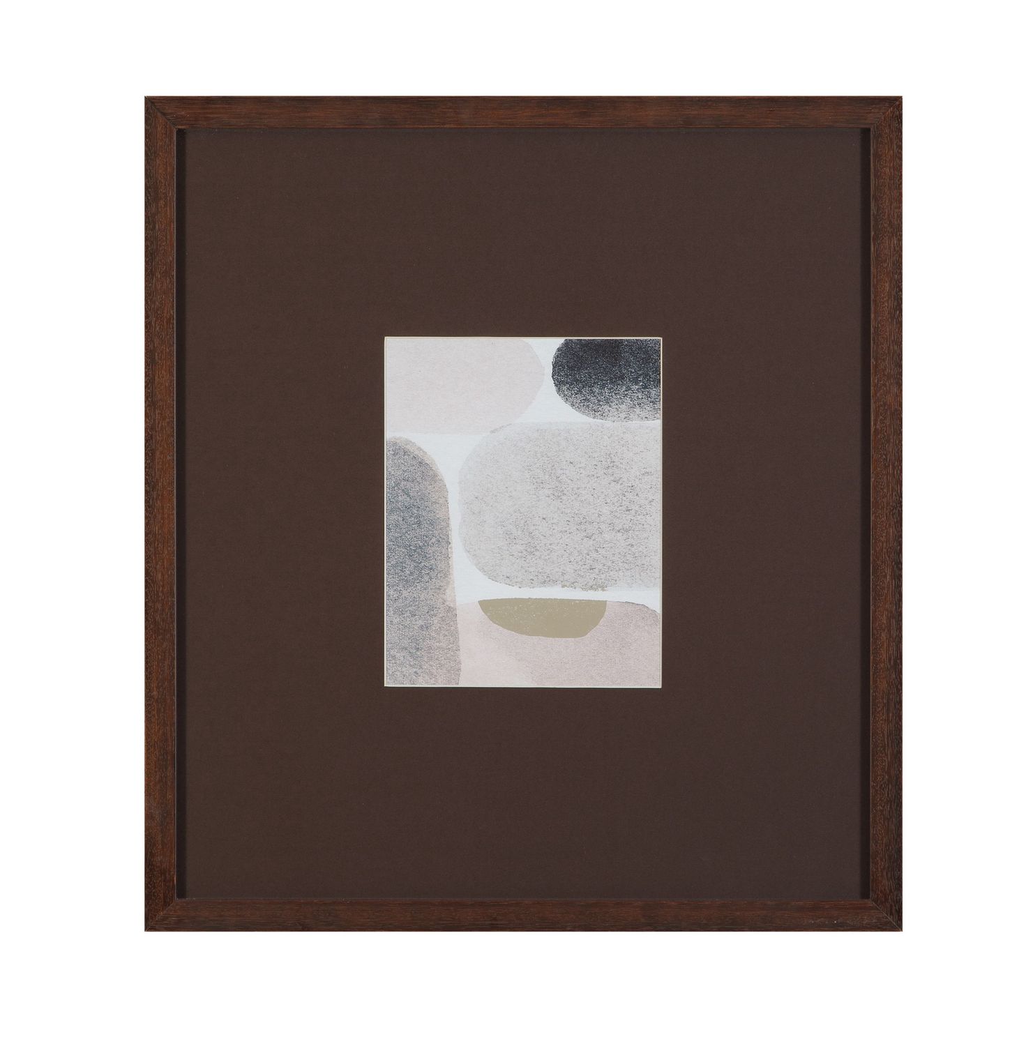 Stone Secrets III Framed Print - Brown
