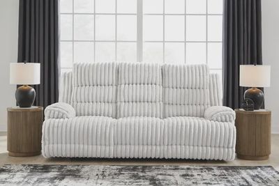 Technique Power Reclining Sofa with Drop Down Table