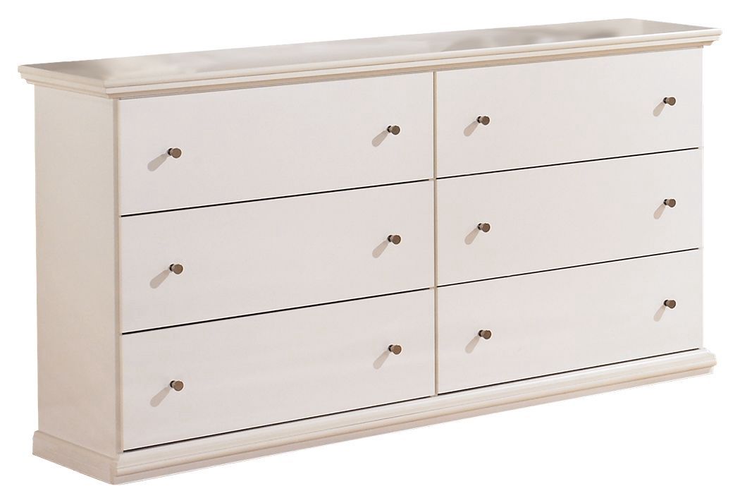 Bostwick Shoals - Six Drawer Dresser - White - White / Dressers