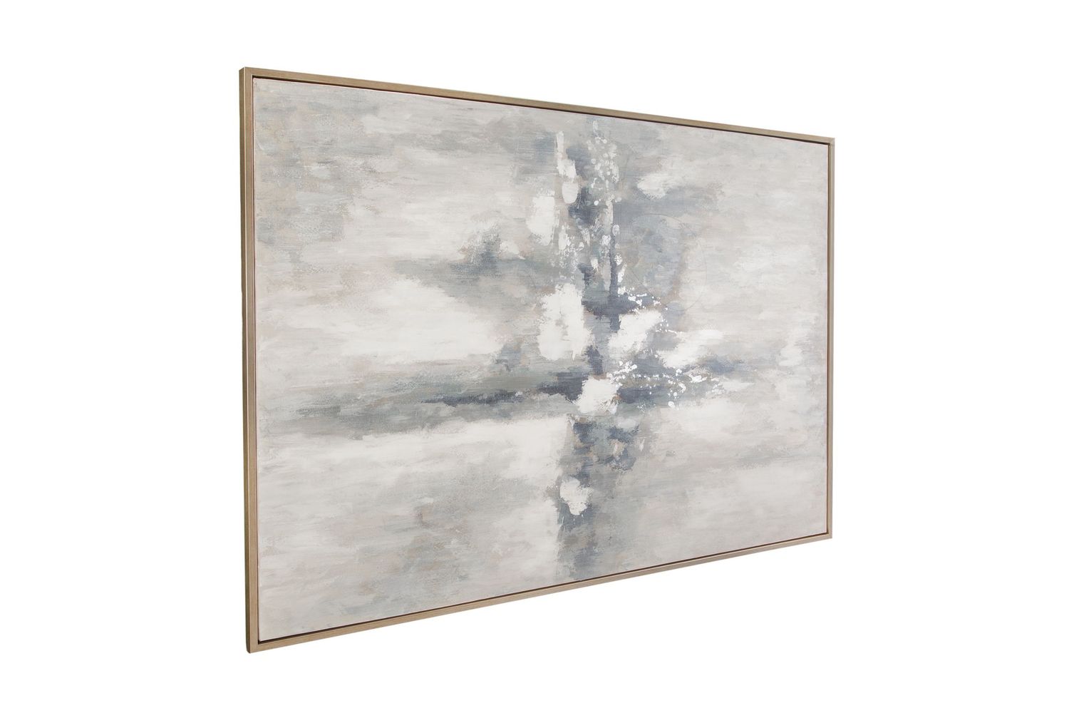 Quiet Reflection Framed Canvas - Silver