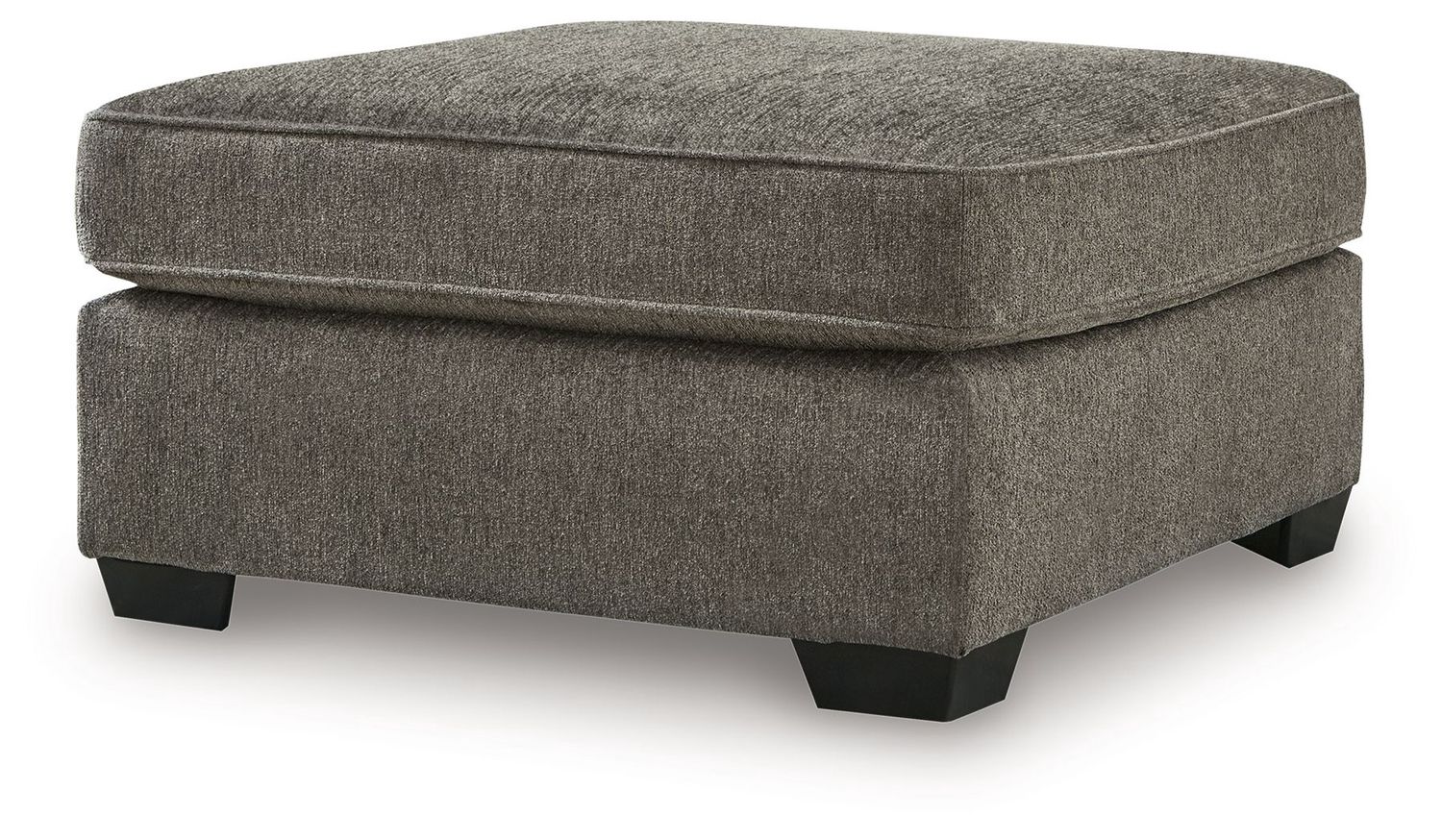 Olten - Oversized Accent Ottoman - Graphite - Dark Gray / 36"W x 36"D x 20"H
