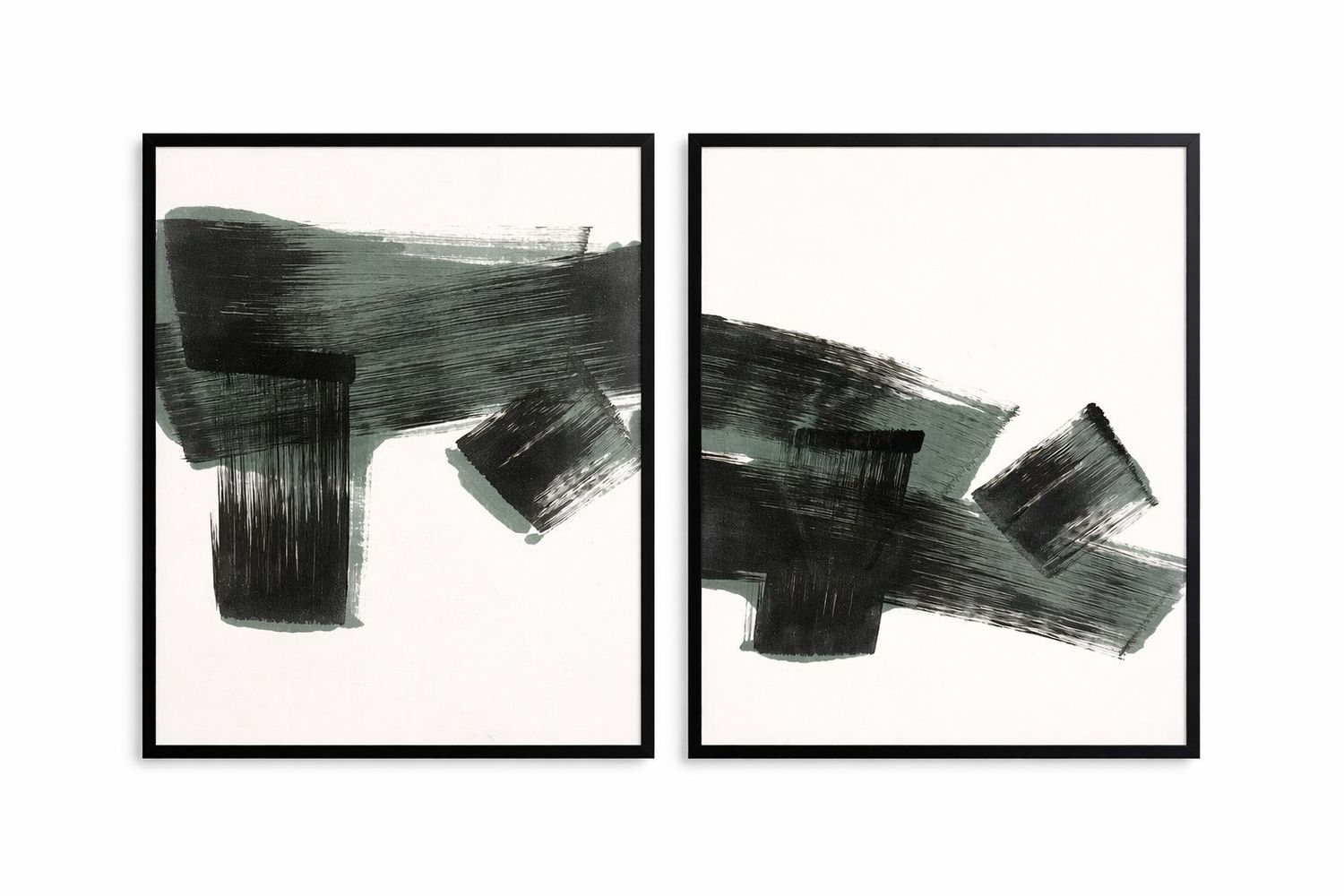 Dynamic Framed Print (Set of 2) - Black