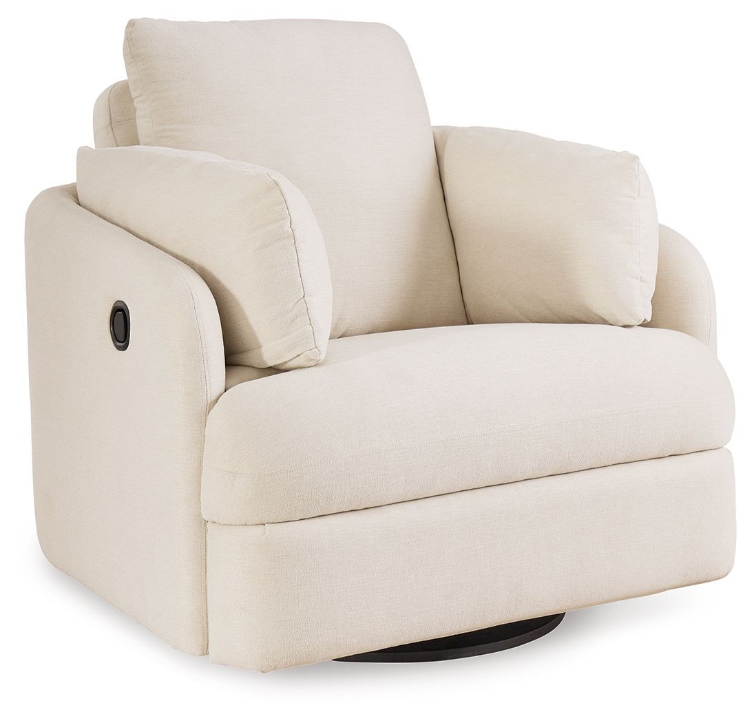 Modmax - Swivel Glider Recliner - Oyster - White