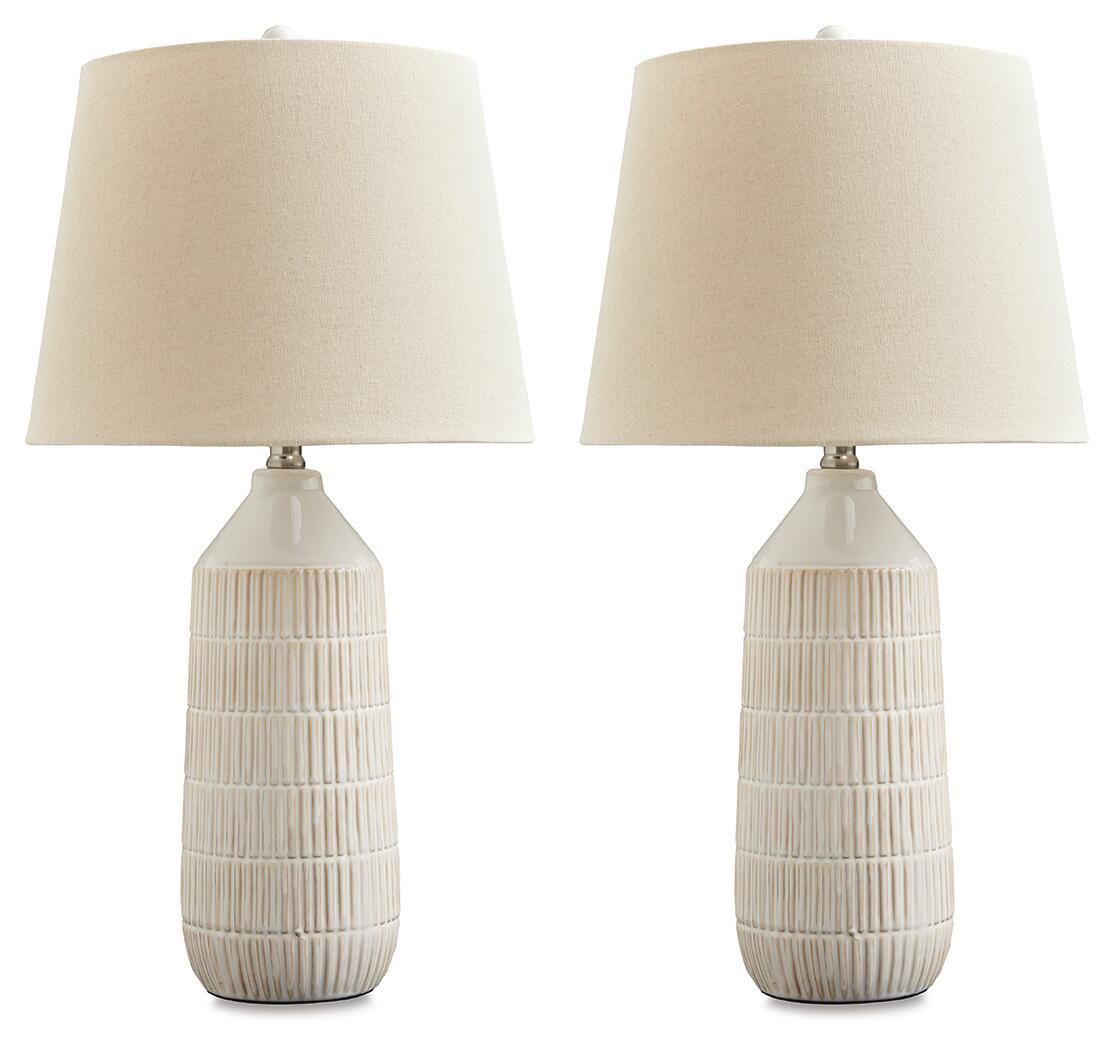 Willport - Ceramic Table Lamp (Set of 2) - Off White