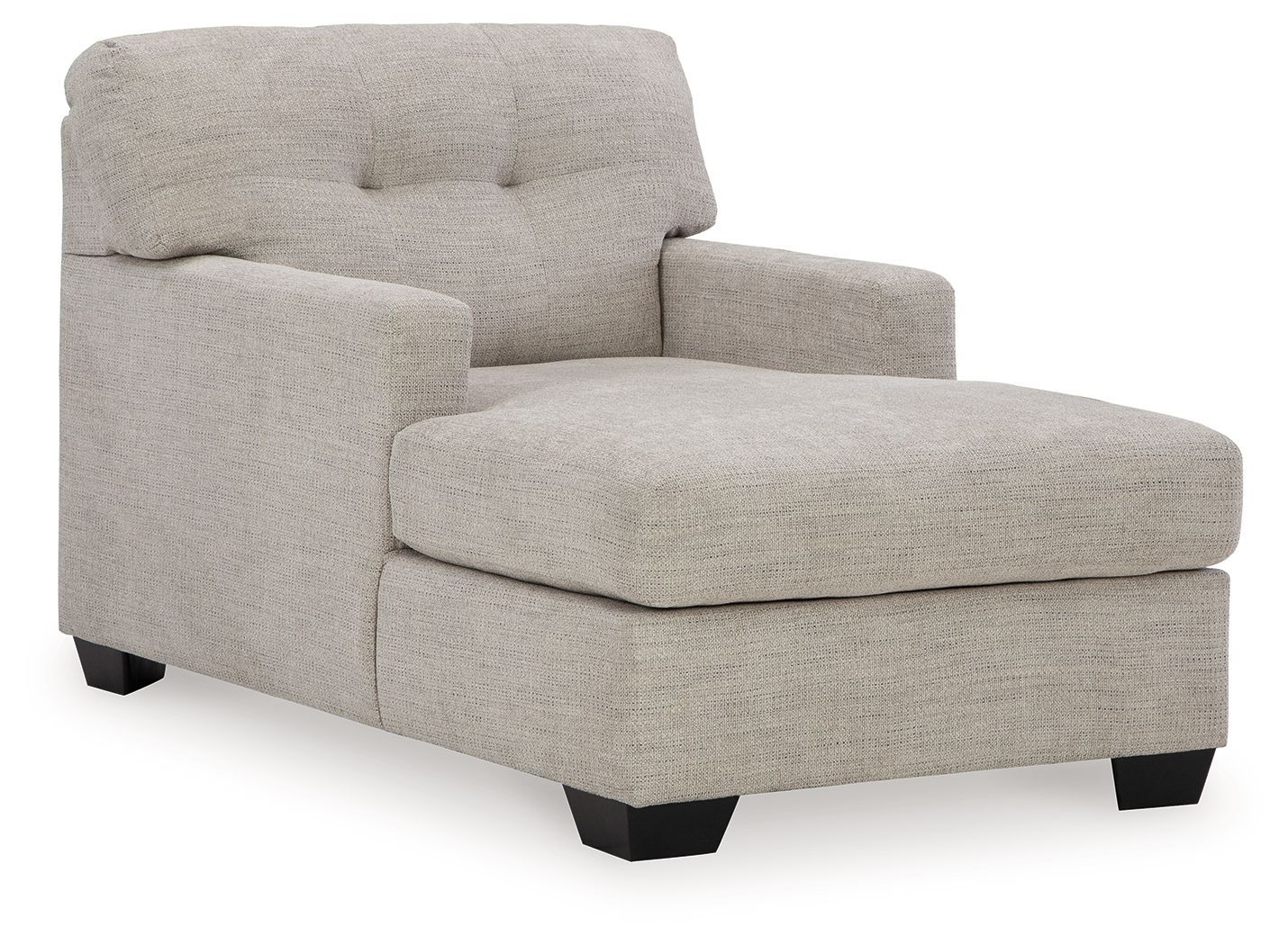 Mahoney - Chaise - Pebble - Pearl Silver