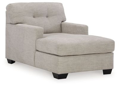 Mahoney - Chaise - Pebble - Pearl Silver