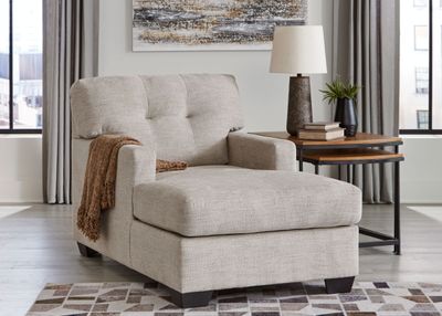 Mahoney - Chaise - Pebble - Pearl Silver