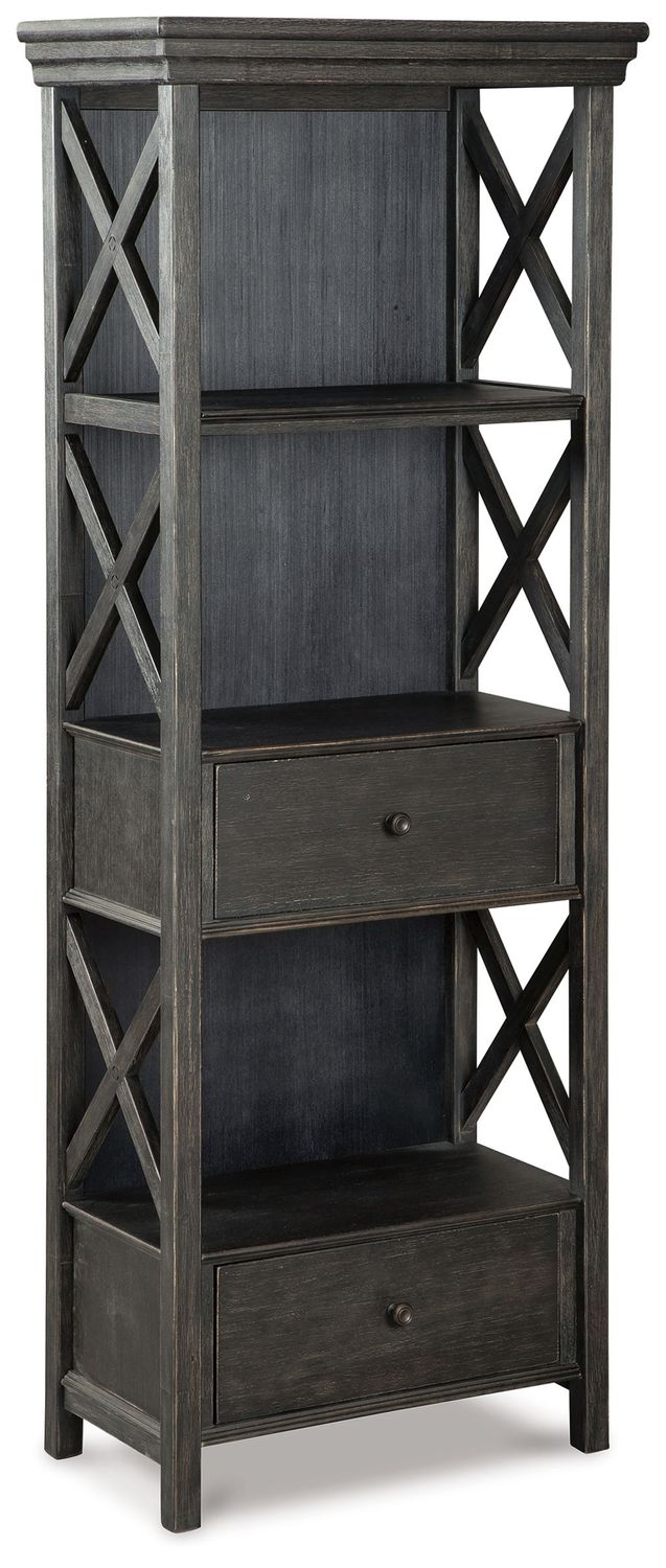 Tyler Creek - Display Cabinet - Black / Gray - Dark Gray / 1 Piece