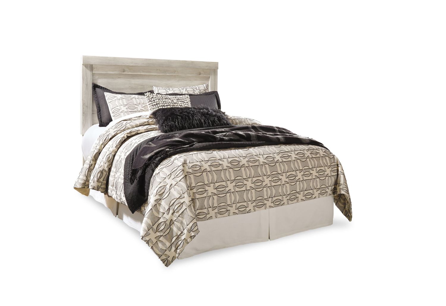 Bellaby - Queen Panel Headboard - Whitewash - Beige / Queen