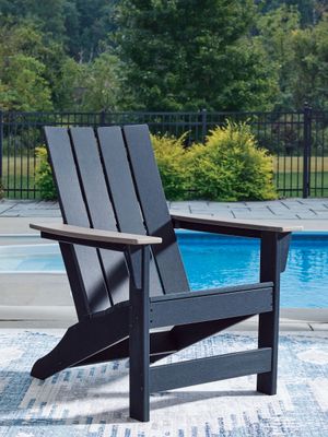 East Beach - Adirondack Chair - Black / Beige