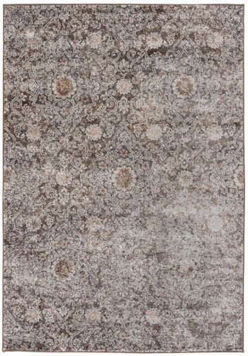 Devney - 5' x 7' Rug - Brown / Ivory / Rust - Dark Brown