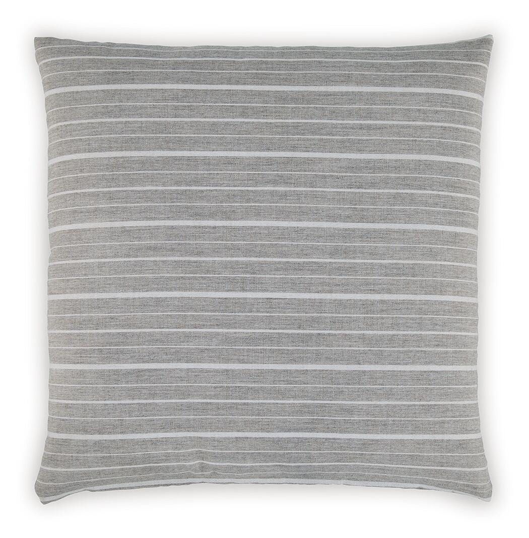 Vernthrone - Pillow - Taupe / White - Gray / 1 Piece