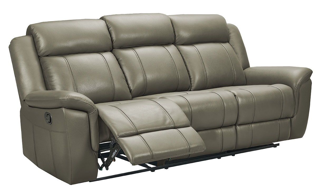 9015 - Sofa With Manual Recliner - Taupe
