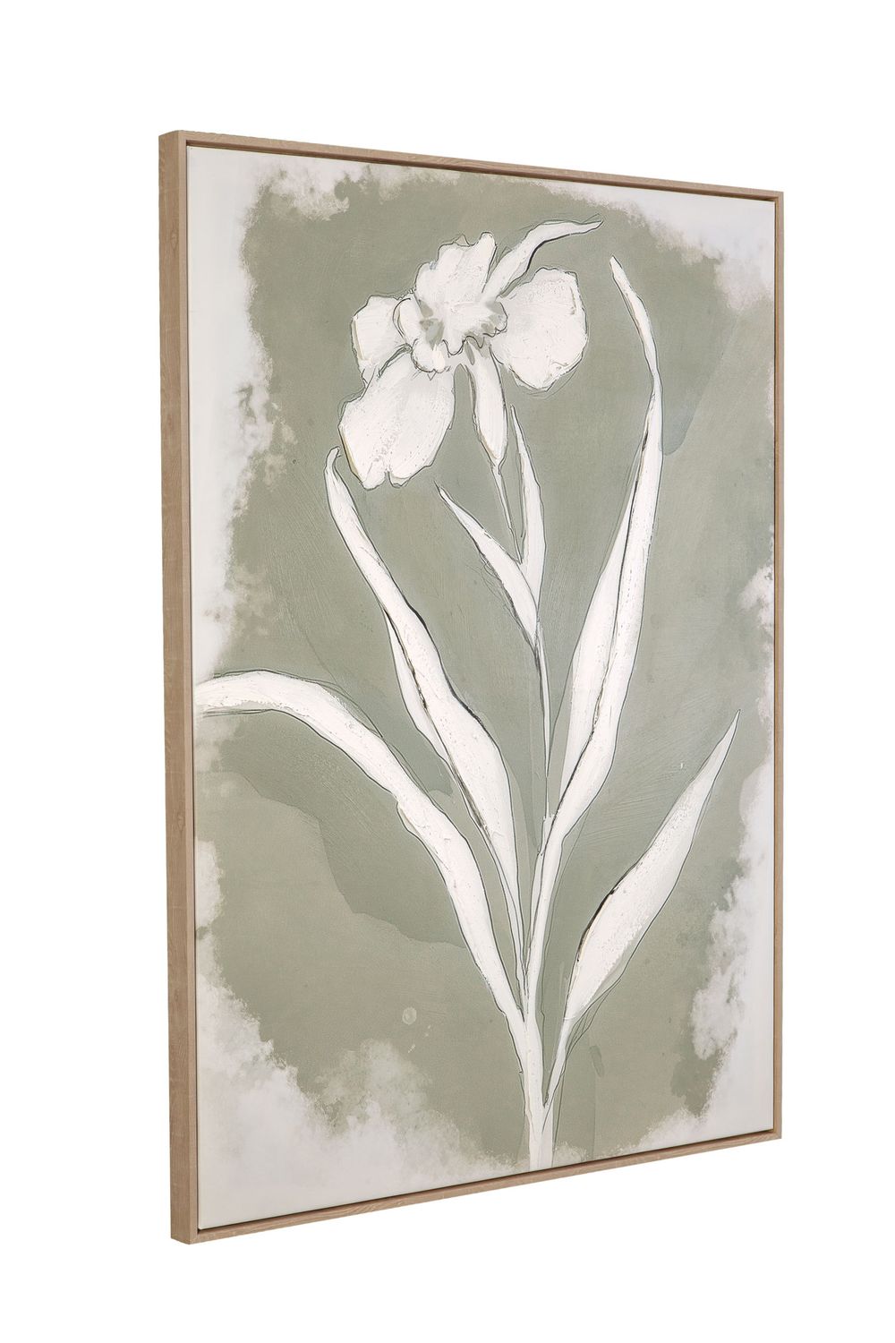 Serene Botanical I Framed Canvas - Beige
