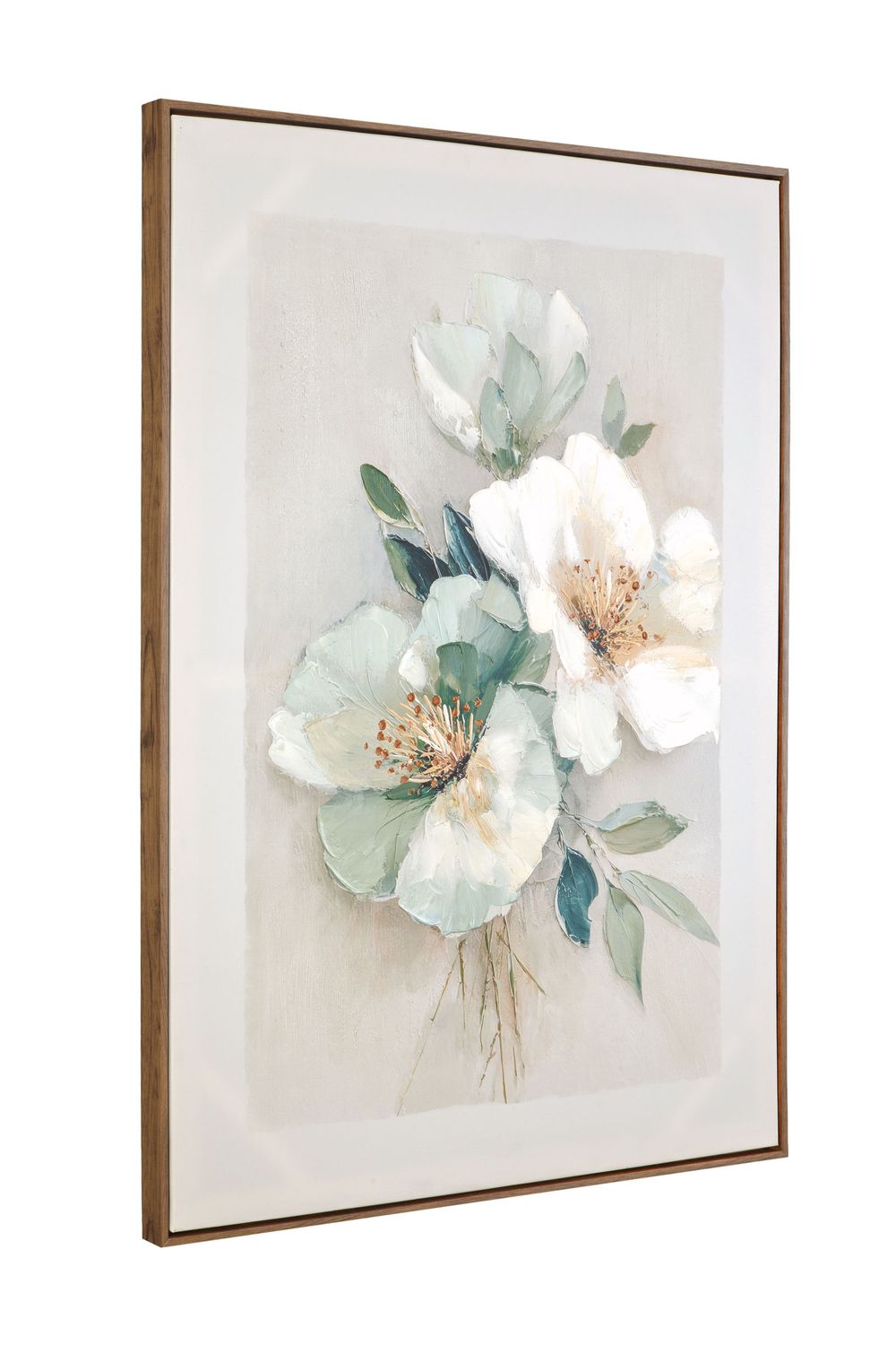 Floral Harmony III Framed Canvas - Pink