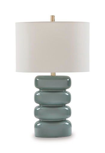 Clayard - Ceramic Table Lamp - Gray Blue
