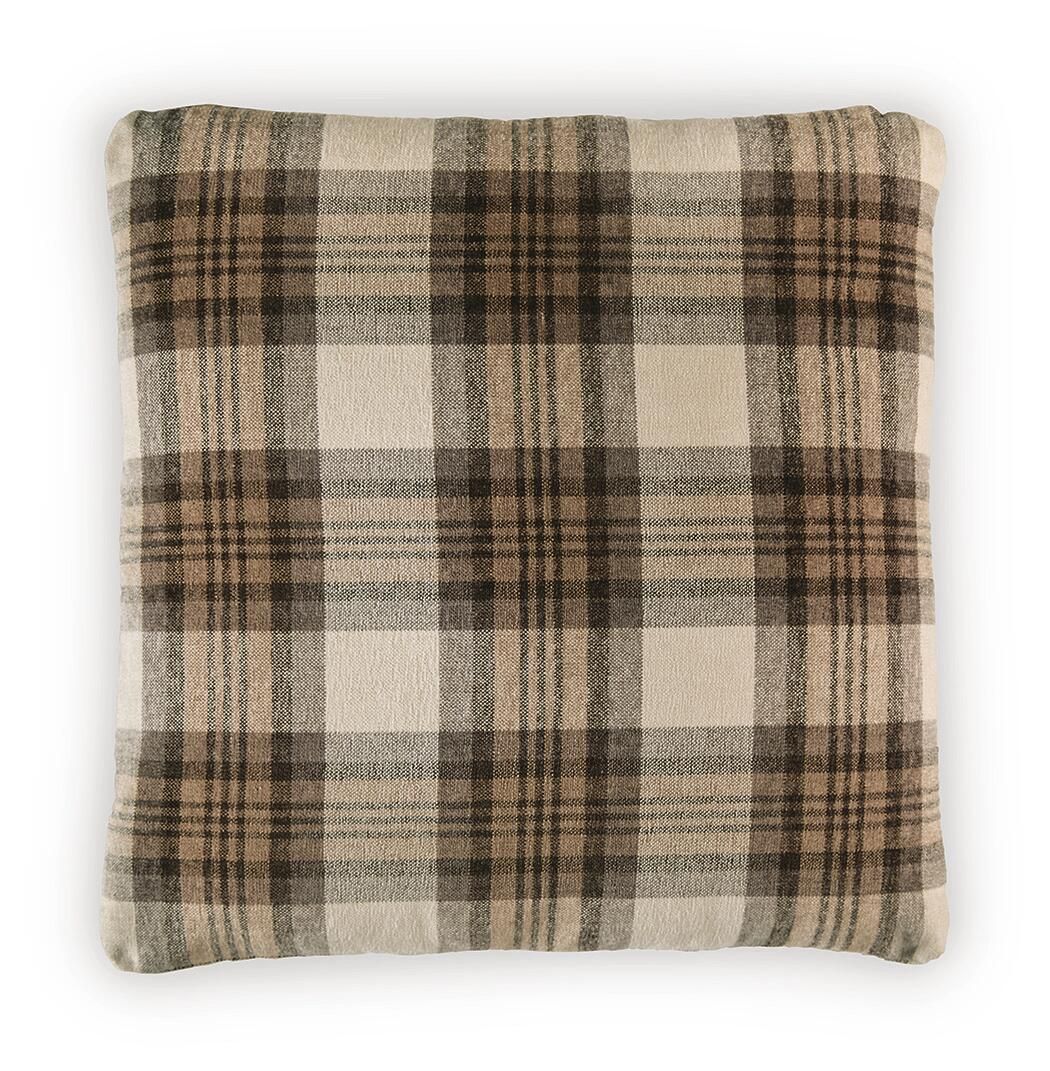 Varnburg - Pillow (Set of 4) - Brown / Cream - Dark Brown / 4 Pieces