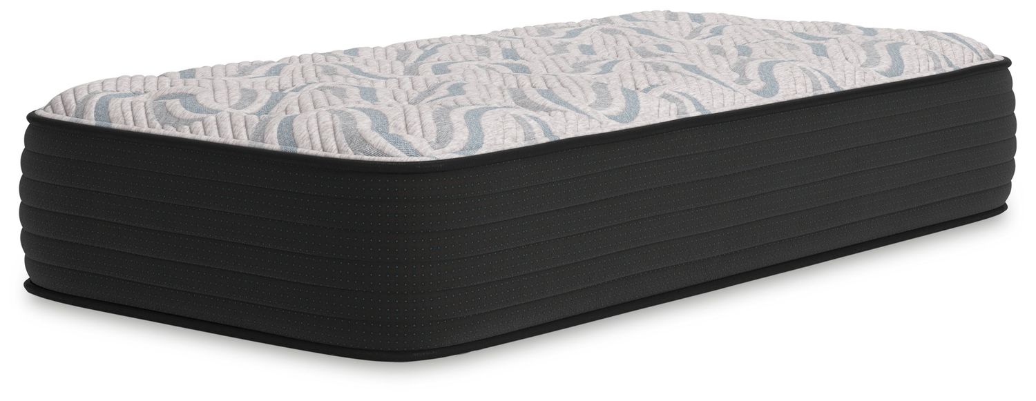 Elite Springs Plush - Twin Mattress - Gray / Blue - Gray / Twin
