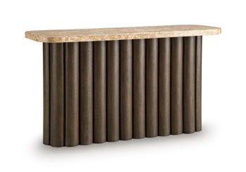 Darimore - Sofa Table - Burnished Brown - Dark Brown / Sofa Tables