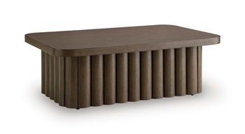 Darimore - Rectangular Cocktail Table - Burnished Brown - Dark Brown / Cocktail Tables