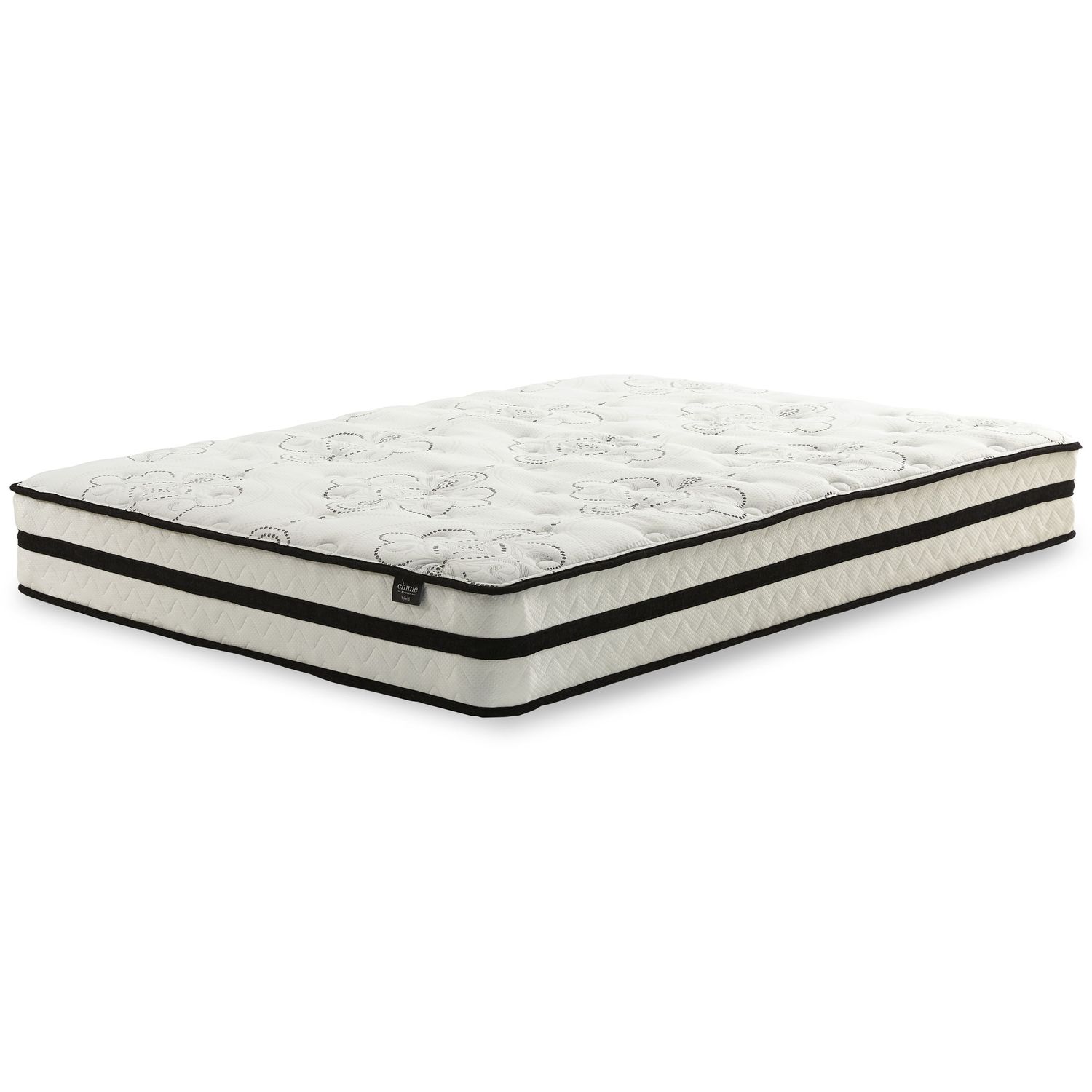 Chime 10 Inch Hybrid - 10" Full Mattress - White - White / Full