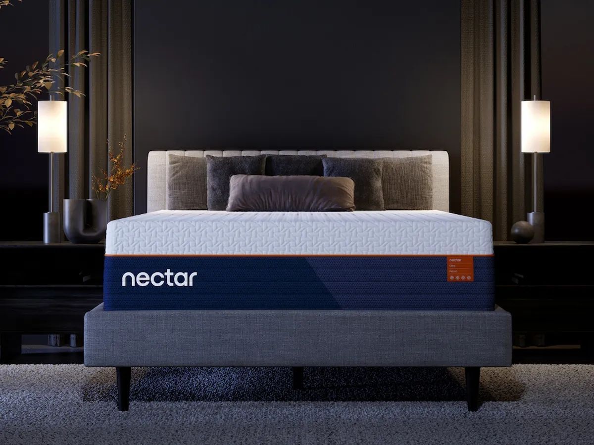 Nectar Ultra Hybrid - King Mattress - Fabric - White - White / King