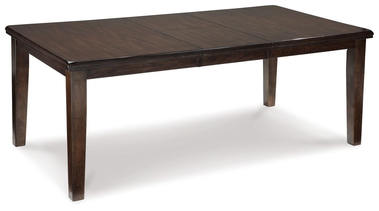 Haddigan - Rectangular Dining Room Extension Table - Dark Brown - Dark Brown / Dining Tables with Extensions
