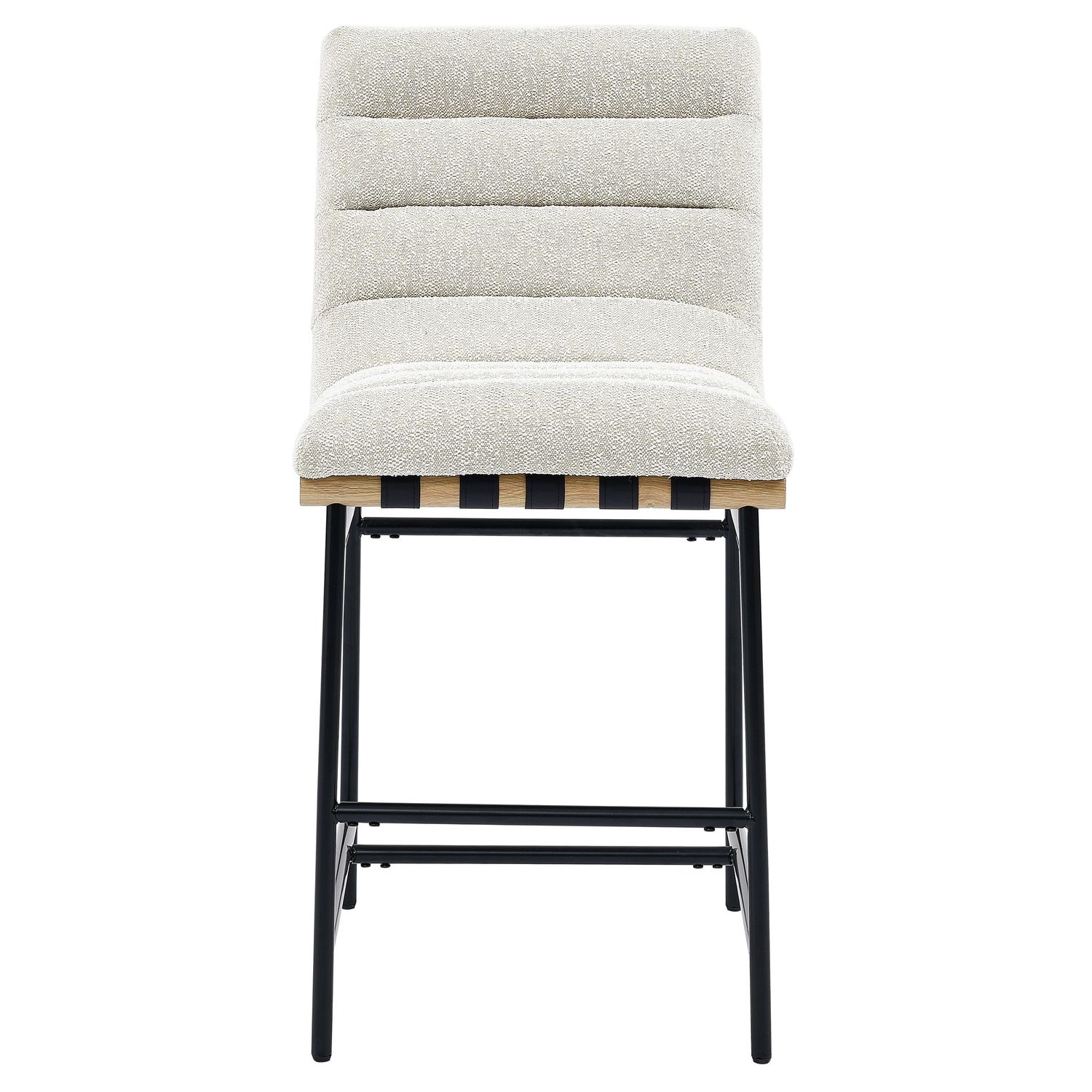 Nicco - Polyester Counter Chair (Set of 2) - White - White