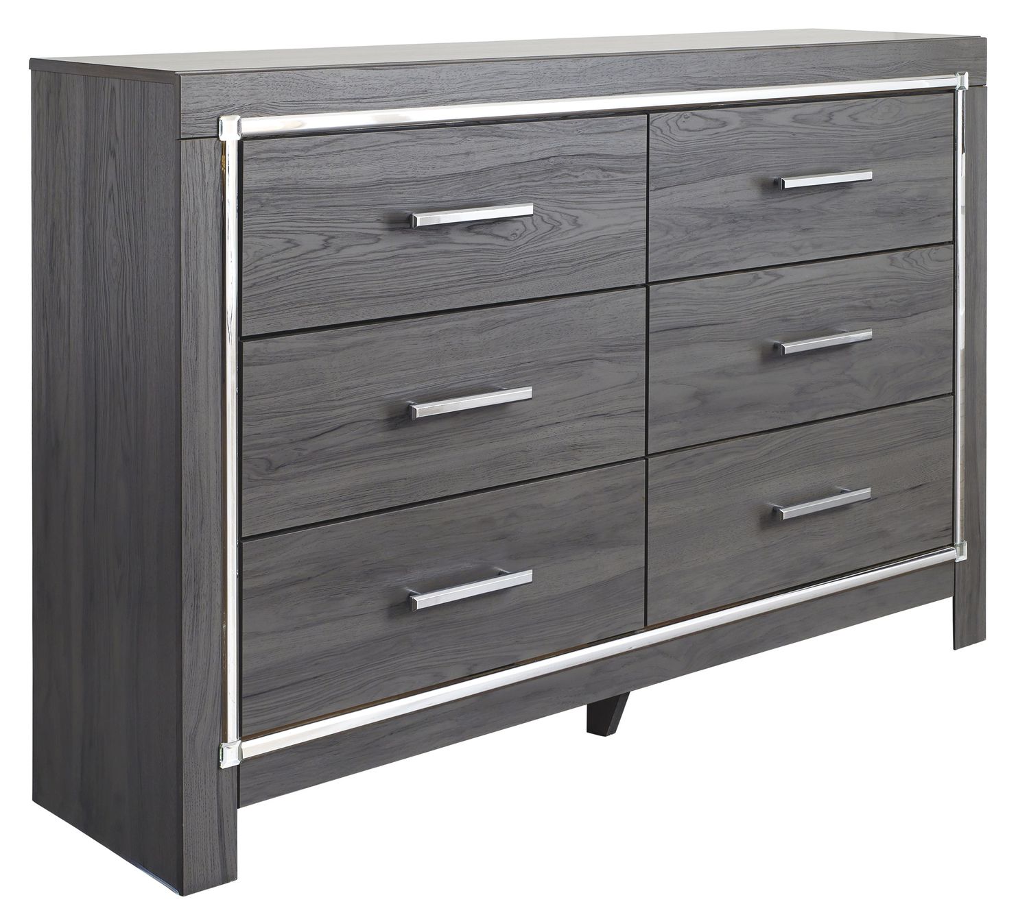 Lodanna - Six Drawer Dresser - Gray - Gray / Dressers