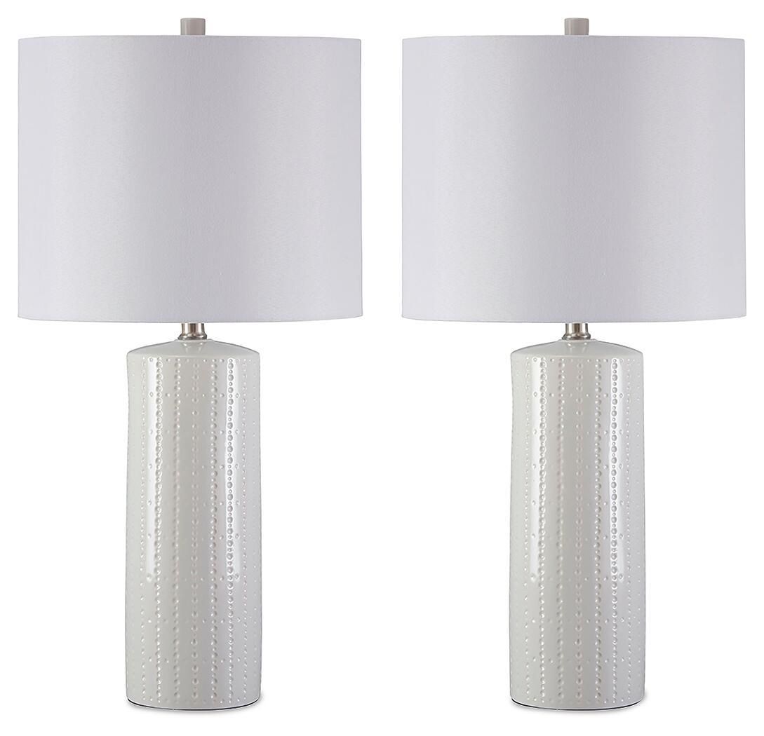 Steuben - Ceramic Table Lamp (Set of 2) - White