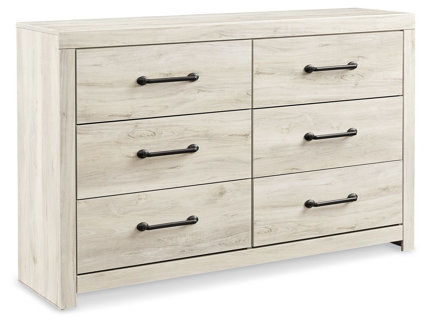 Cambeck - Six Drawer Dresser - Whitewash - Beige / Dressers