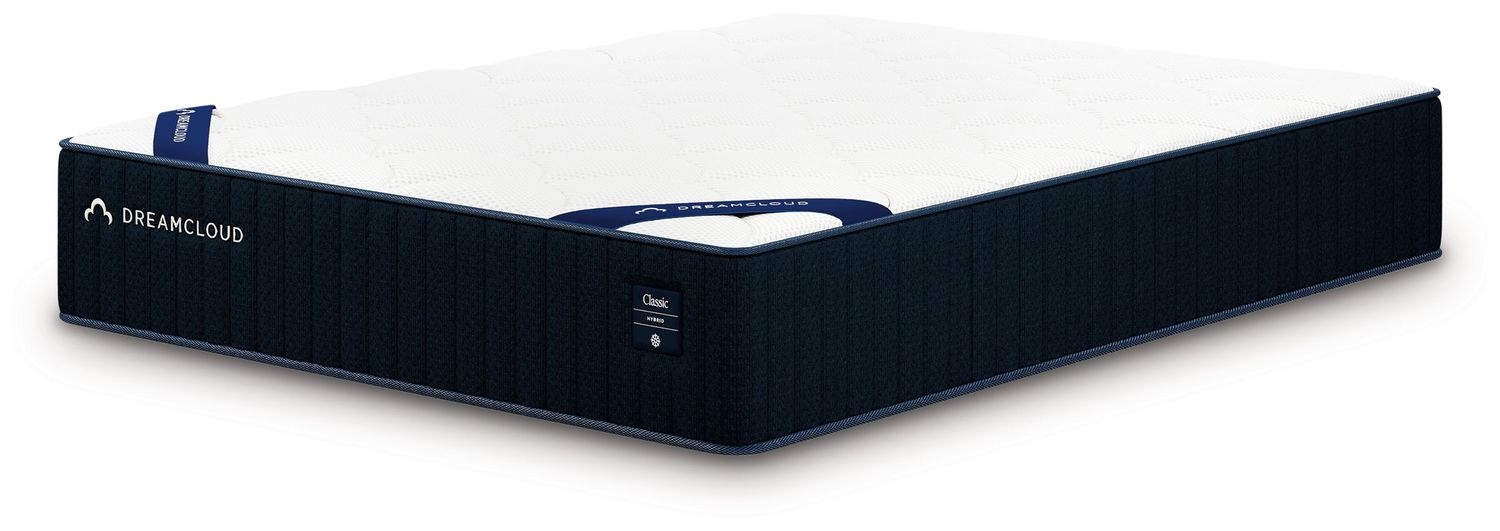 DreamCloud Classic Hybrid - King Mattress - White - White / King
