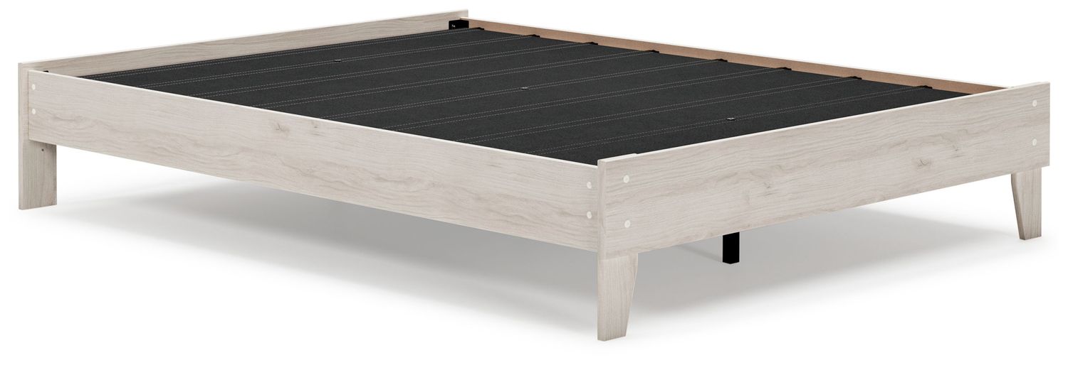 Socalle - Queen Platform Bed - Light Natural - Beige / Queen