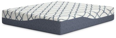 14 Inch Chime Elite 2.0 - California King Mattress - White / Blue