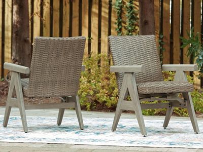Cliff Trails - Rocking Arm Chair (Set of 2) - Beige