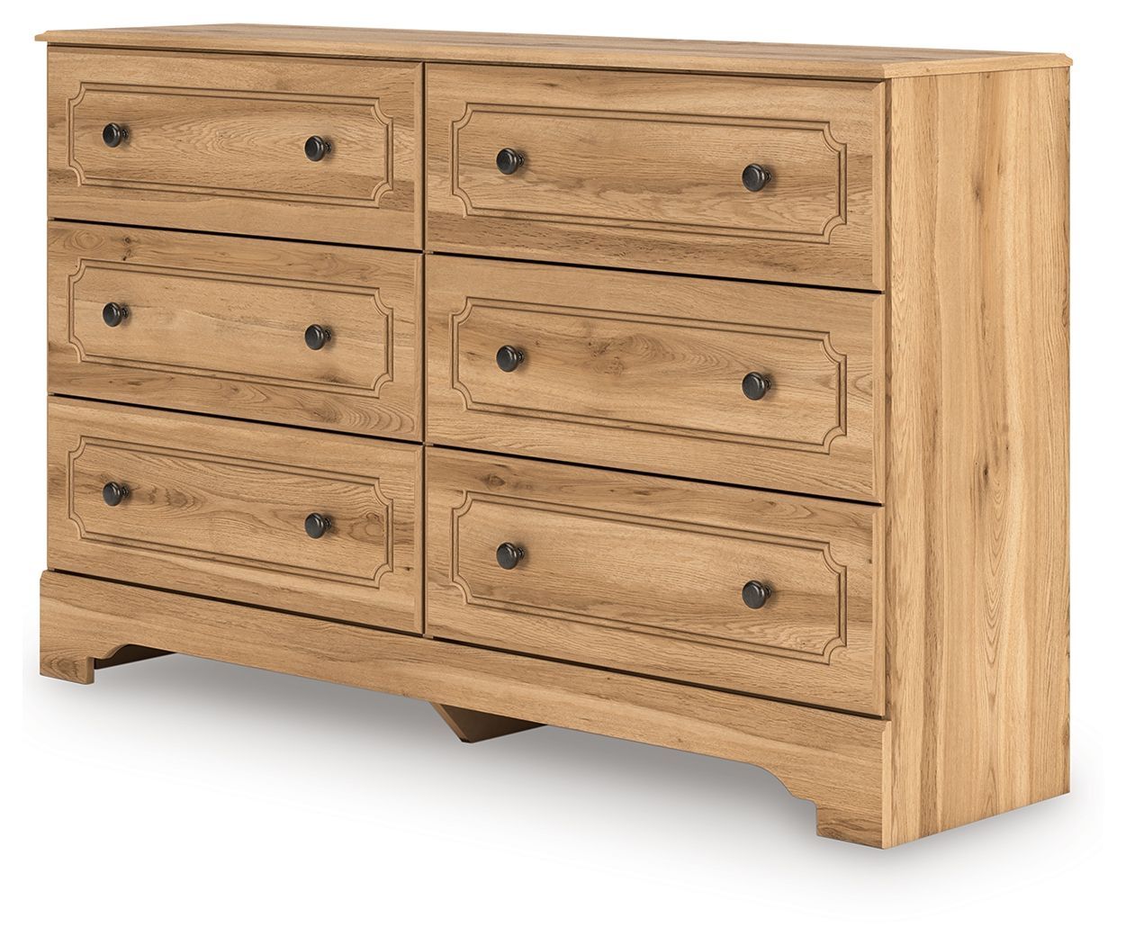 Aleaport - Six Drawer Dresser - Warm Brown - Light Brown / Dressers