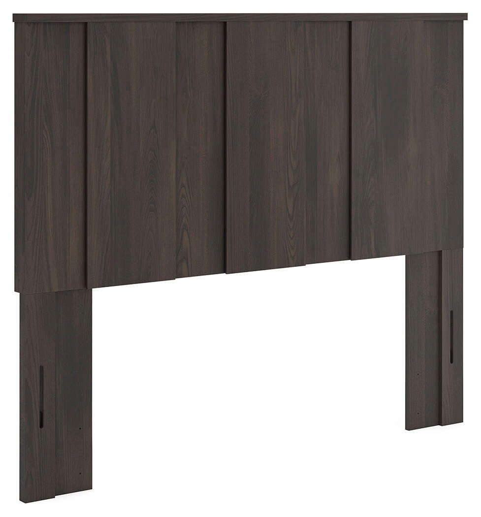 Shaehartin - Queen Panel Headboard - Dark Brown - Dark Brown / Queen