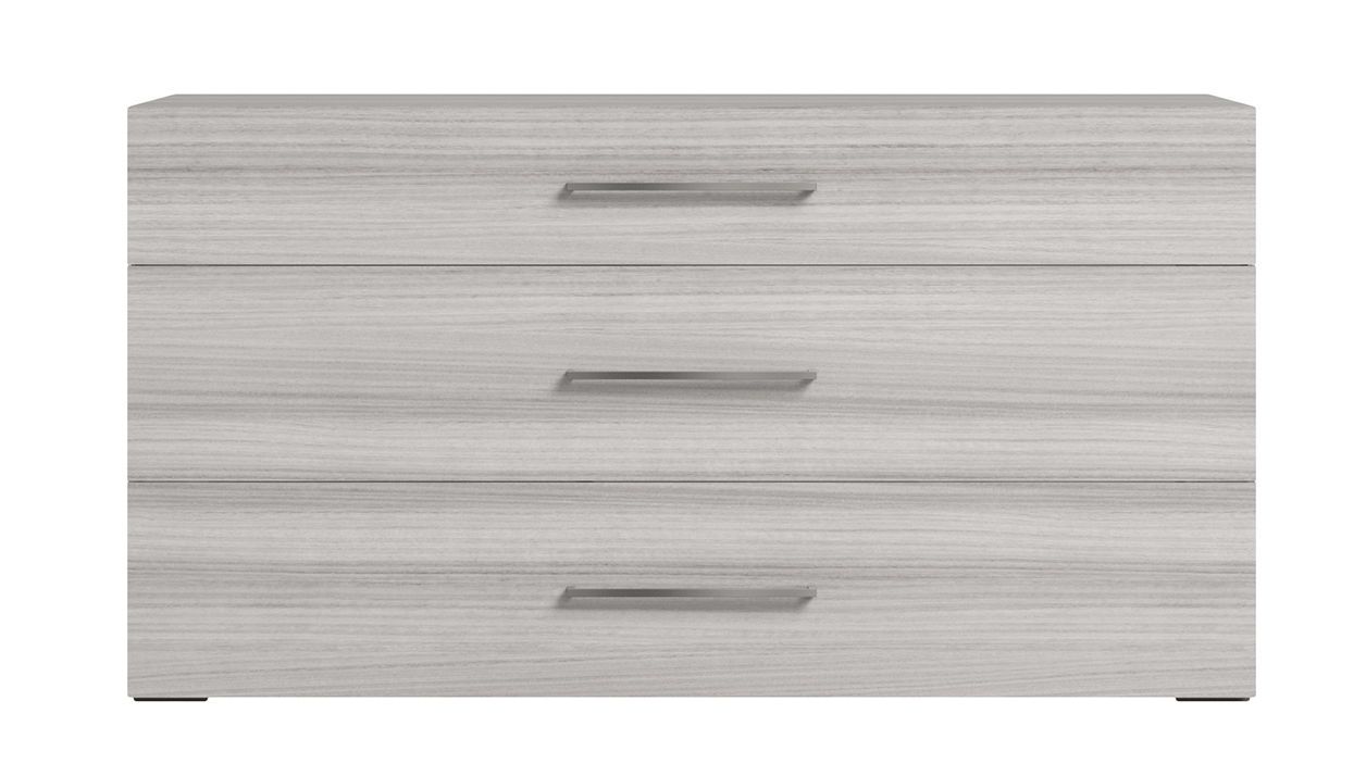 Mia - Dresser - White / Gray / Silver