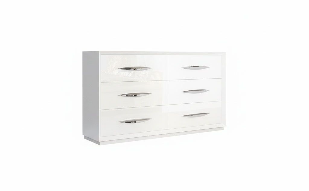 Carmen - Double Dresser - White - White / 6 Drawers